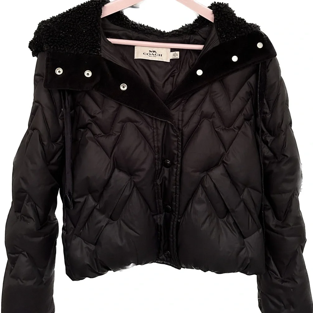 Black Authentic Coach Coat - Picture 2 of 4